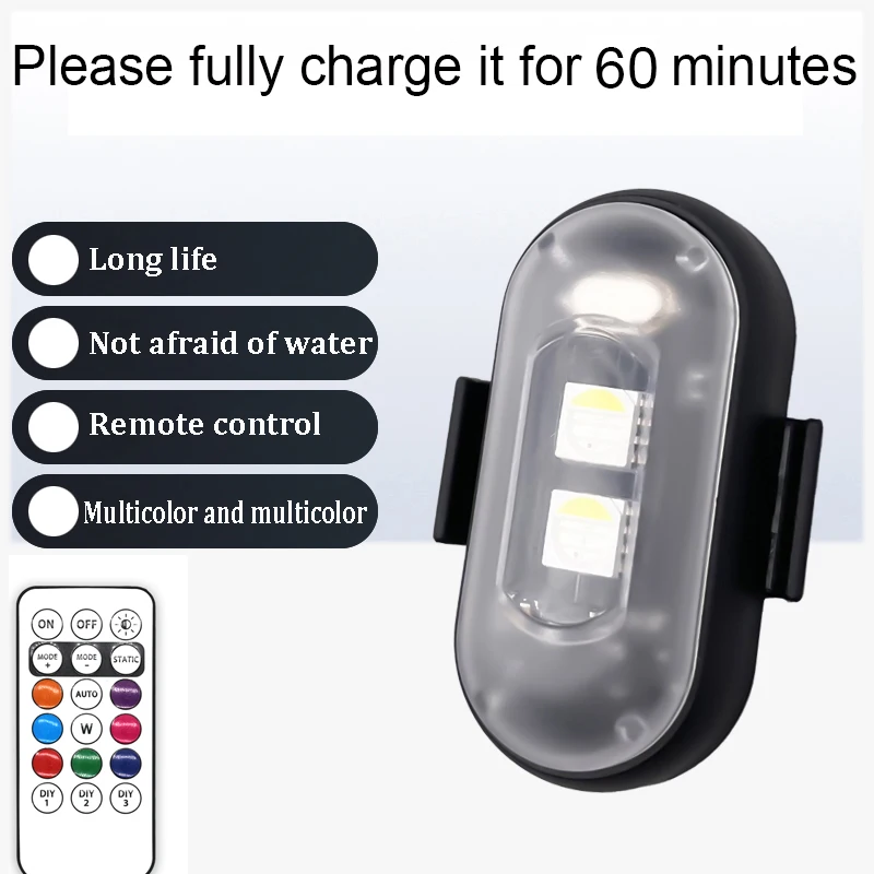 2/4/8Pcs Wireless Remote Contr - Drone Strobe Light ulasan dan harga