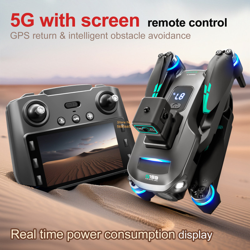 8K Dual Camera 5G WIFI FPV Rem - Drone Beacon Light ulasan dan harga